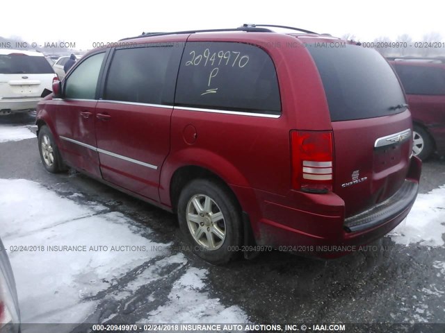 2A4RR5D16AR113045 - 2010 CHRYSLER TOWN & COUNTRY TOURING RED photo 3