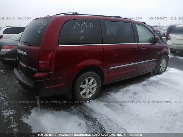 2A4RR5D16AR113045 - 2010 CHRYSLER TOWN & COUNTRY TOURING RED photo 4