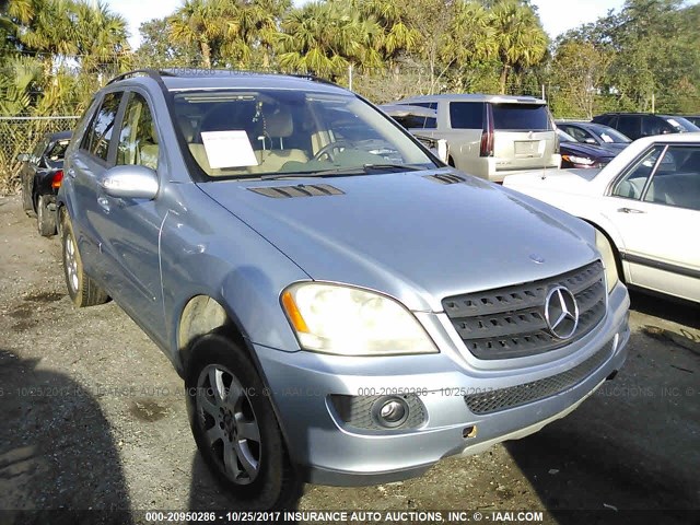 4JGBB86E76A097040 - 2006 MERCEDES-BENZ ML 350 Light Blue photo 6