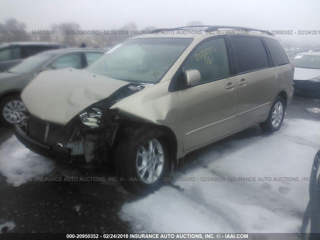 5TDZA22C05S252195 - 2005 TOYOTA SIENNA XLE/XLE LIMITED GOLD photo 2