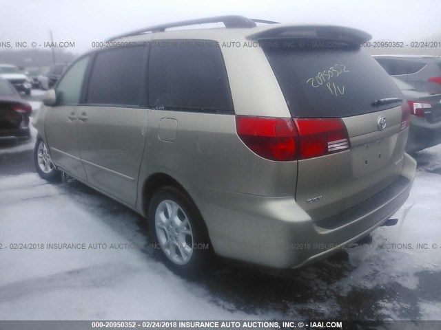 5TDZA22C05S252195 - 2005 TOYOTA SIENNA XLE/XLE LIMITED GOLD photo 3