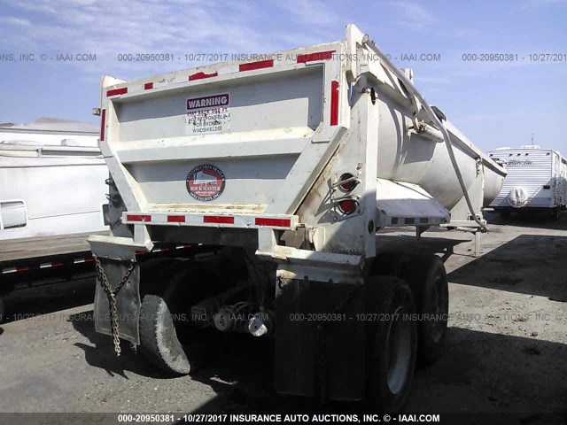 1C93436223S770022 - 2003 CONSTRUCTION TRAILER SPEC END DUMP  WHITE photo 4