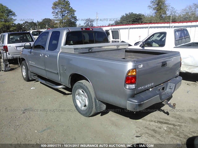 5TBRT34103S347583 - 2003 TOYOTA TUNDRA ACCESS CAB SR5 SILVER photo 3