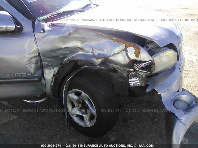 5TBRT34103S347583 - 2003 TOYOTA TUNDRA ACCESS CAB SR5 SILVER photo 6