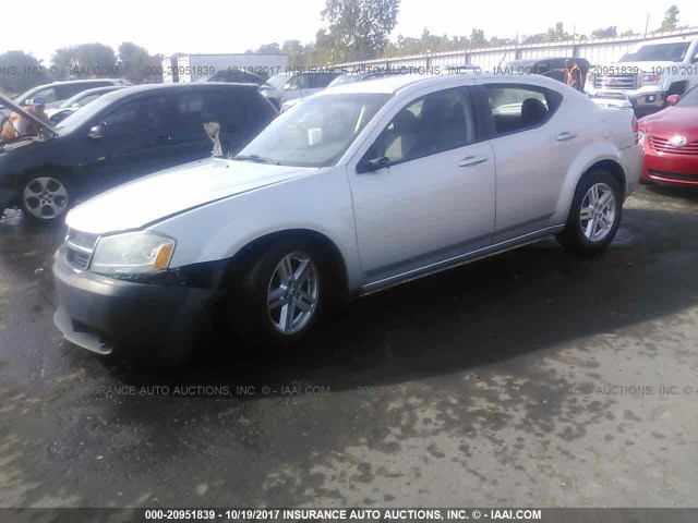 1B3LC56KX8N191811 - 2008 DODGE AVENGER SXT SILVER photo 2