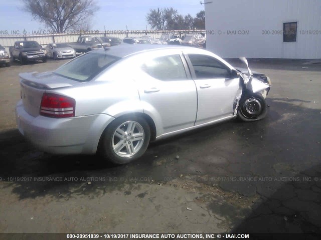 1B3LC56KX8N191811 - 2008 DODGE AVENGER SXT SILVER photo 4