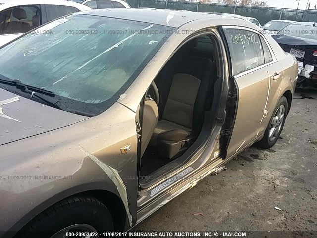 1G1ZG57B38F247151 - 2008 CHEVROLET MALIBU LS ყავისფერი ფოტო 6