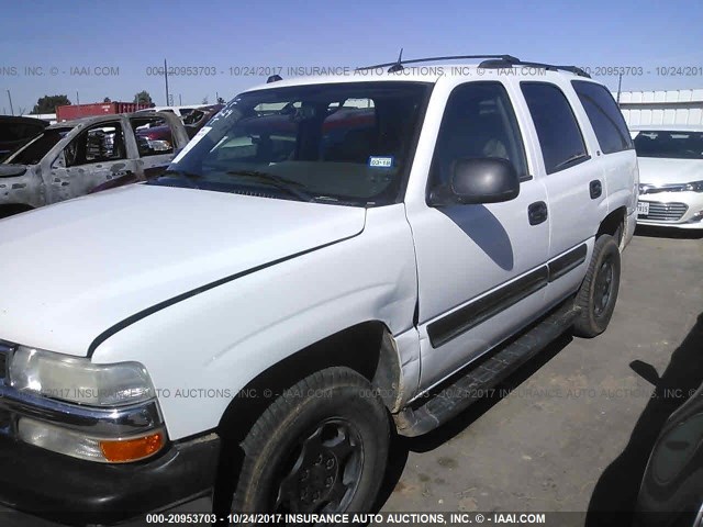 1GNEC13T85R121135 - 2005 CHEVROLET TAHOE C1500 WHITE photo 6