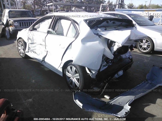 3VW2B7AJ7HM302099 - 2017 VOLKSWAGEN JETTA S 白色 照片 3