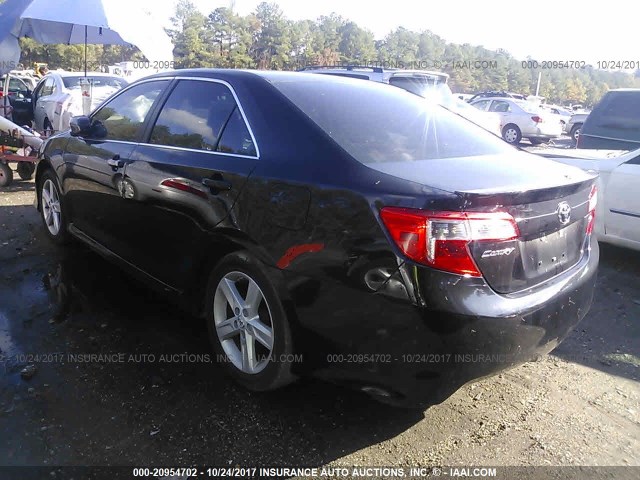 4T1BF1FK9CU177421 - 2012 TOYOTA CAMRY SE/LE/XLE BLACK photo 3