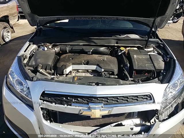 1G11C5SA2DF200629 - 2013 CHEVROLET MALIBU 1LT SILVER photo 10