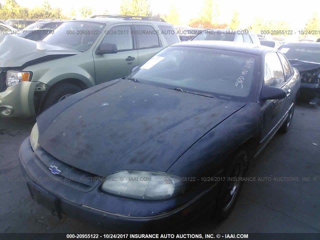 2G1WW12MXT9110510 - 1996 CHEVROLET MONTE CARLO LS BLACK photo 2