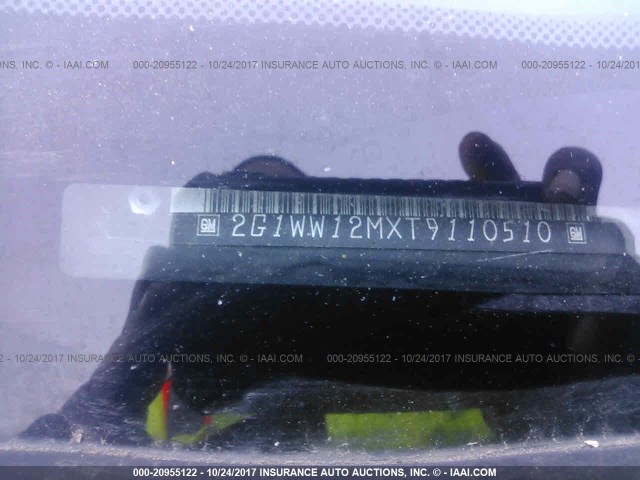 2G1WW12MXT9110510 - 1996 CHEVROLET MONTE CARLO LS BLACK photo 9