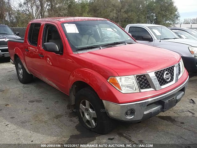 1N6AD07W85C437847 - 2005 NISSAN FRONTIER CREW CAB LE/SE/OFF ROAD RED photo 1