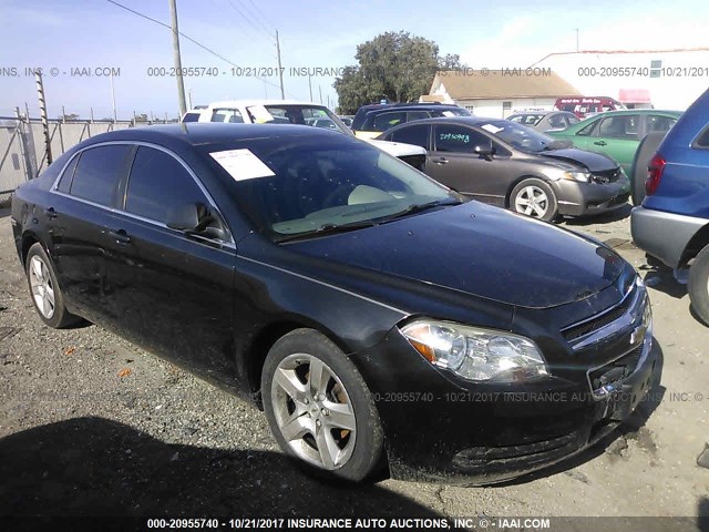 1G1ZB5E14BF281261 - 2011 CHEVROLET MALIBU LS BLACK photo 1