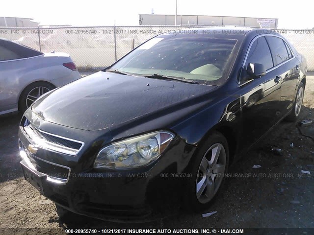 1G1ZB5E14BF281261 - 2011 CHEVROLET MALIBU LS BLACK photo 2