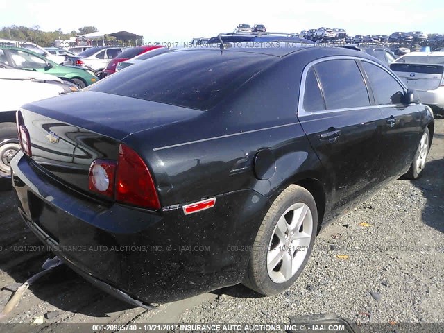 1G1ZB5E14BF281261 - 2011 CHEVROLET MALIBU LS BLACK photo 4