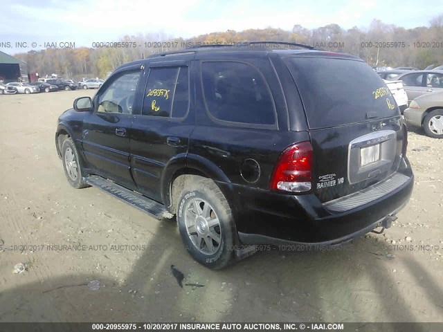 5GAET13P742177345 - 2004 BUICK RAINIER CXL BLACK photo 3