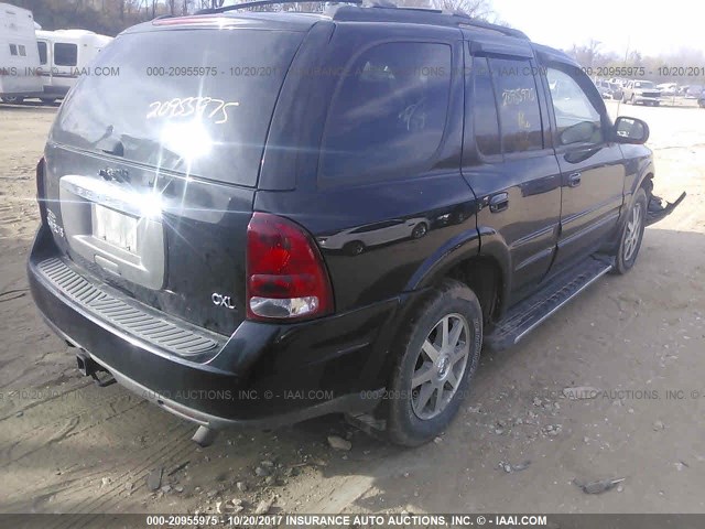 5GAET13P742177345 - 2004 BUICK RAINIER CXL BLACK photo 4