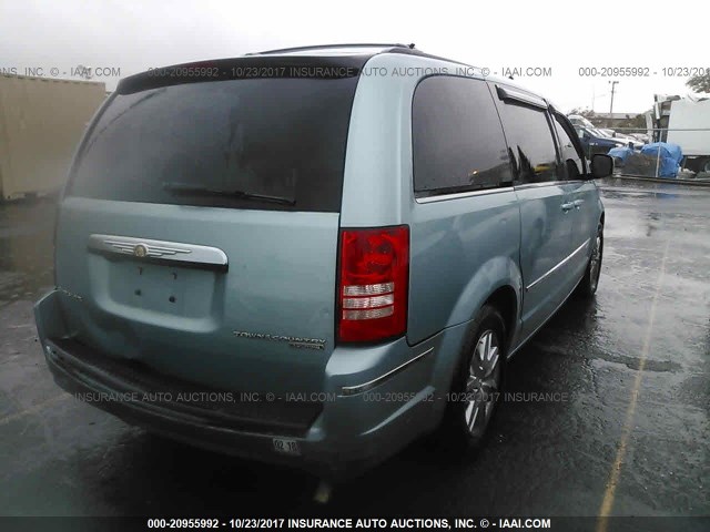 2A4RR5D13AR286408 - 2010 CHRYSLER TOWN & COUNTRY TOURING BLUE photo 4