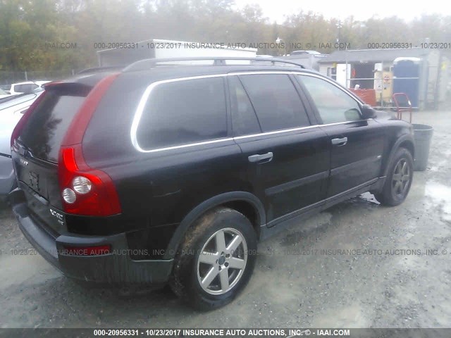 YV1CZ59H441036390 - 2004 VOLVO XC90 BLACK photo 4