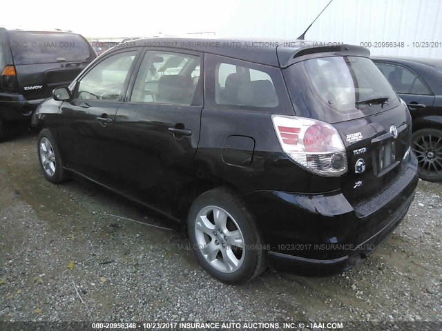 2T1KR32E98C708936 - 2008 TOYOTA COROLLA MATRIX XR BLACK photo 3