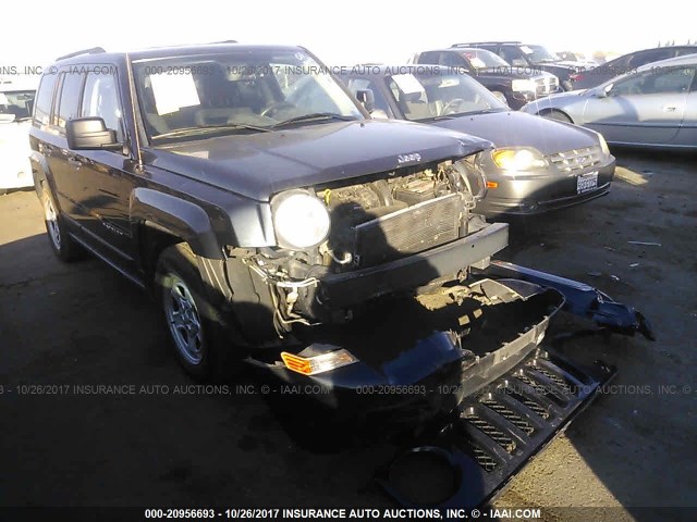 1C4NJPBA4ED585232 - 2014 JEEP PATRIOT SPORT BLUE photo 1