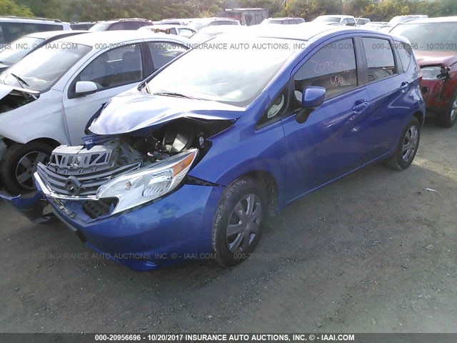 3N1CE2CP5FL361418 - 2015 NISSAN VERSA NOTE S/S PLUS/SV/SL/SR BLUE photo 2