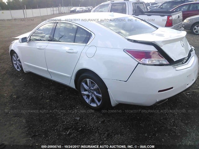 19UUA8F50EA004715 - 2014 ACURA TL TECH WHITE photo 3