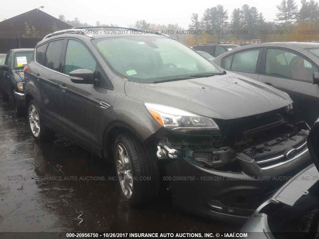 1FMCU9J99DUC98433 - 2013 FORD ESCAPE TITANIUM GRAY photo 1