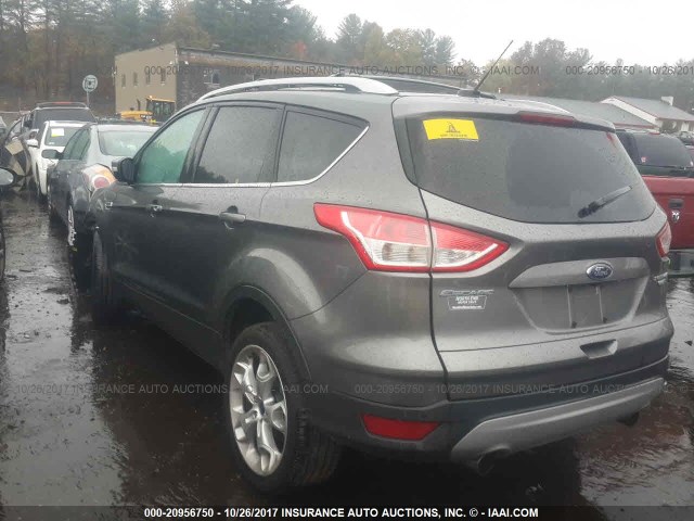 1FMCU9J99DUC98433 - 2013 FORD ESCAPE TITANIUM GRAY photo 3