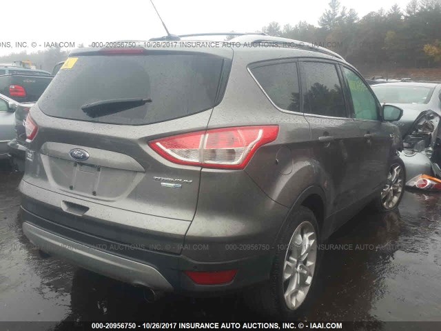 1FMCU9J99DUC98433 - 2013 FORD ESCAPE TITANIUM GRAY photo 4