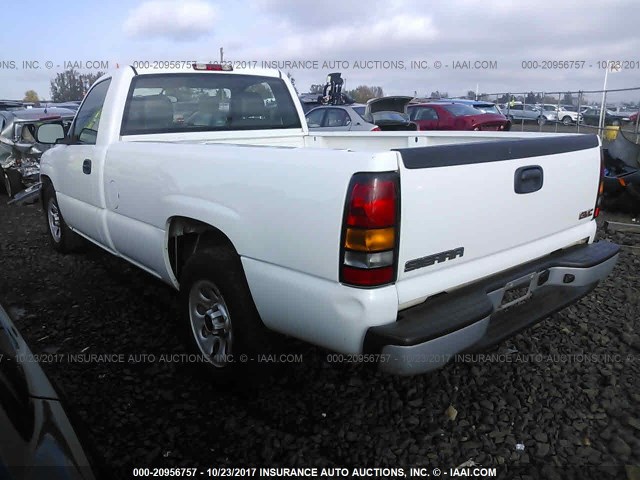 1GTEC14X87Z189061 - 2007 GMC NEW SIERRA C1500 WHITE photo 3