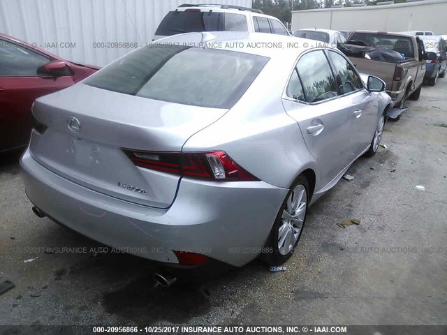 JTHBA1D24G5002613 - 2016 LEXUS IS 200T GRAY photo 4