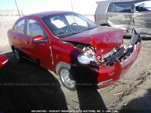 KL1TD5DE1BB166949 - 2011 CHEVROLET AVEO LS/LT RED photo 1