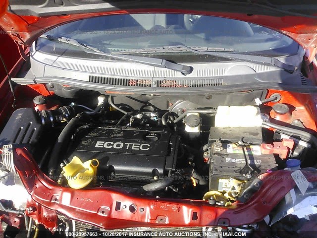 KL1TD5DE1BB166949 - 2011 CHEVROLET AVEO LS/LT 红色 照片 10