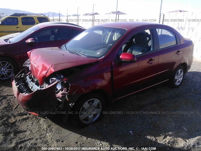 KL1TD5DE1BB166949 - 2011 CHEVROLET AVEO LS/LT 红色 照片 2