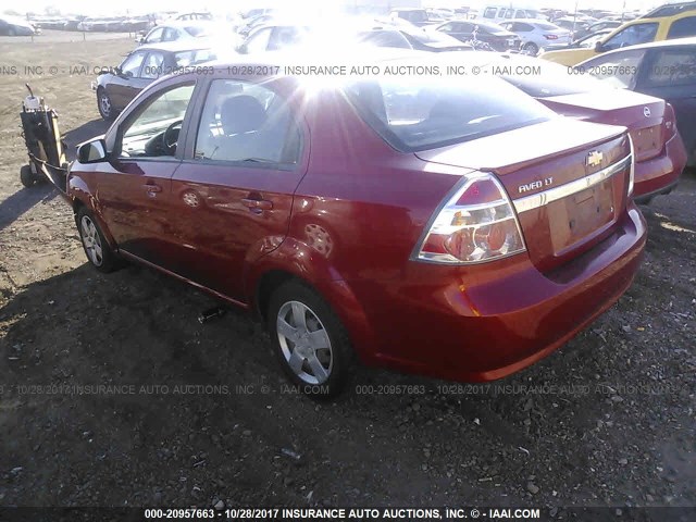 KL1TD5DE1BB166949 - 2011 CHEVROLET AVEO LS/LT 红色 照片 3