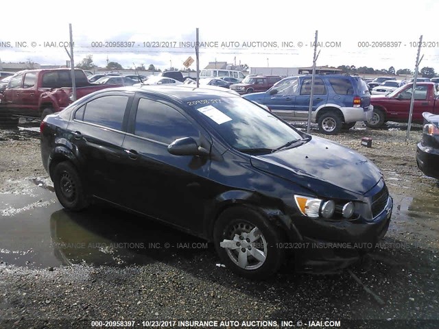 1G1JA5SH2D4242393 - 2013 CHEVROLET SONIC LS 黑色 照片 1