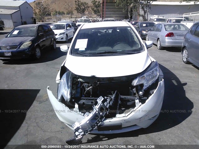3N1CE2CP2FL432655 - 2015 NISSAN VERSA NOTE S/S PLUS/SV/SL/SR WHITE photo 6