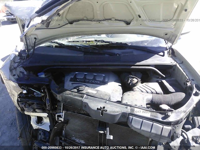 KM8JN72D36U257438 - 2006 HYUNDAI TUCSON GLS/LIMITED GOLD photo 10