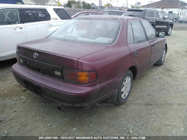 4T1SK11E5NU096528 - 1992 TOYOTA CAMRY DLX MAROON photo 4