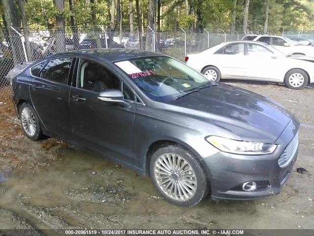 3FA6P0K97FR184627 - 2015 FORD FUSION TITANIUM GRAY photo 1