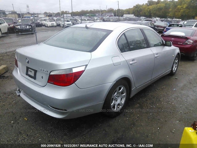 WBANA53514B848841 - 2004 BMW 525 I 银色 照片 4