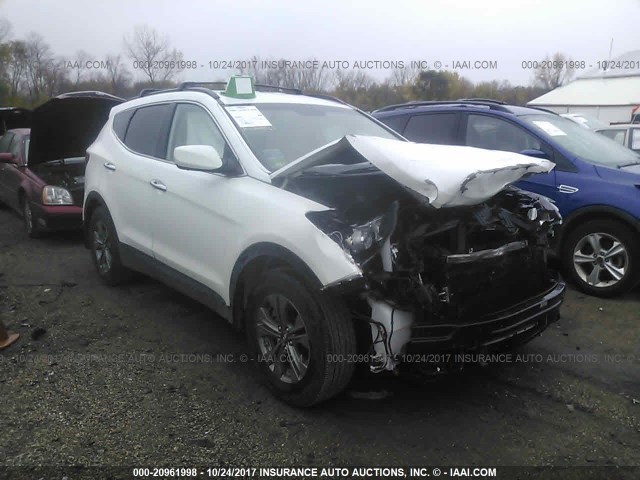 5XYZUDLB5FG277939 - 2015 HYUNDAI SANTA FE SPORT  WHITE photo 1