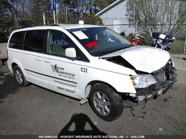 2A4RR5D16AR450797 - 2010 CHRYSLER TOWN & COUNTRY TOURING WHITE photo 1