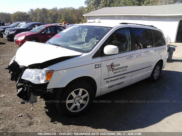 2A4RR5D16AR450797 - 2010 CHRYSLER TOWN & COUNTRY TOURING WHITE photo 2