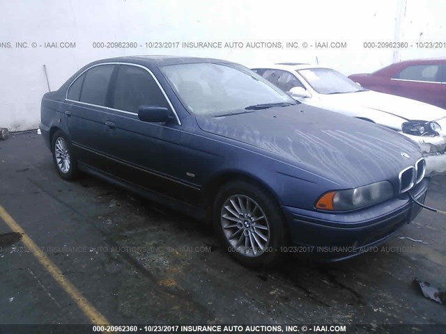 WBADN63403GN89158 - 2003 BMW 540 I AUTOMATIC BLUE photo 1