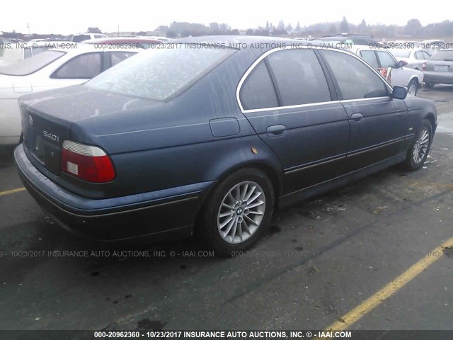 WBADN63403GN89158 - 2003 BMW 540 I AUTOMATIC أزرق صورة 4
