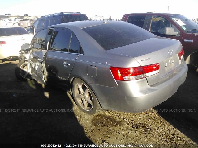 5NPEU46C78H327688 - 2008 HYUNDAI SONATA SE/LIMITED SILVER photo 3